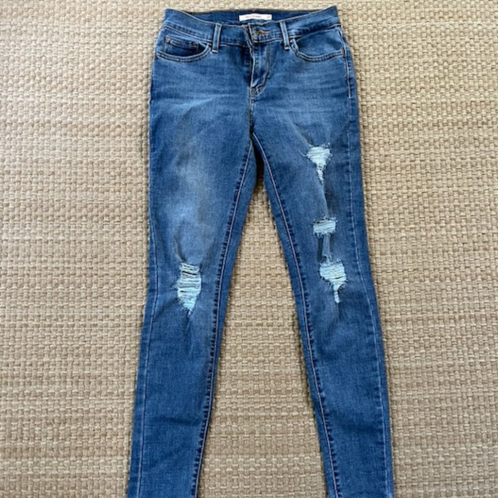 Levi's 710 Distressed Jeans